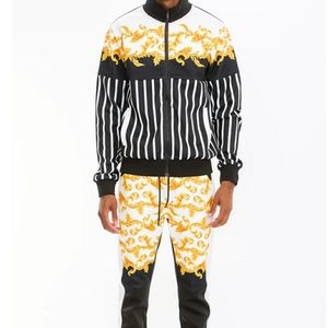 Men's 2pc Poly span track suit